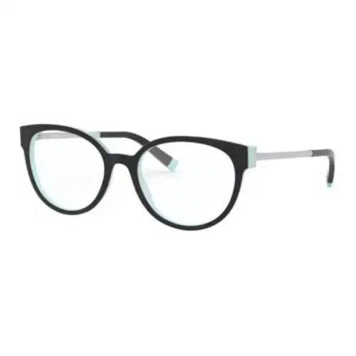 TIFFANY & CO. Acetate Oval Eyeglass Frames Women's Black
