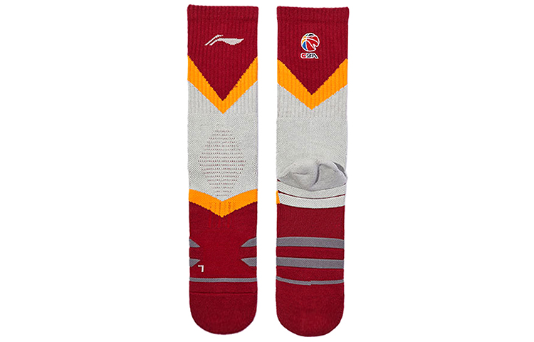 Li Ning Basketball Socks Men’s Combo Set Red Gray Multicolor