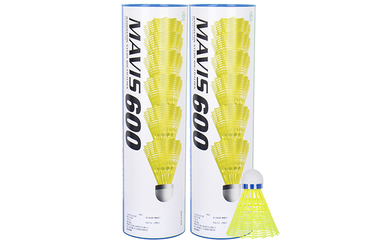 YONEX Mavis Collection M 600 Nylon Shuttlecock 6 Pack Nylon Everyday Shuttlecocks