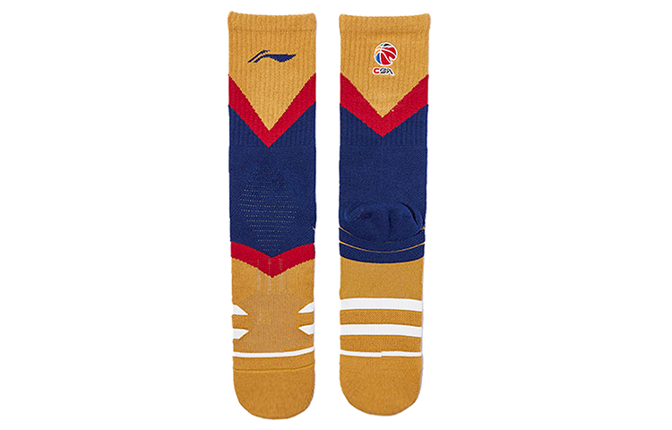 Li Ning Basketball Socks Men’s Combo Set Yellow Blue Multicolor