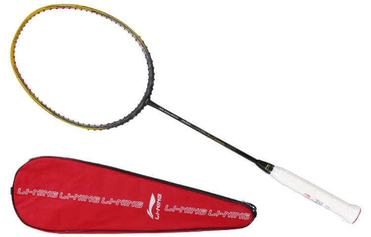 Li Ning Wind Blade 300 Badminton Rackets Control Type All around Defense Advanced Level Single Racket Yellow Gray