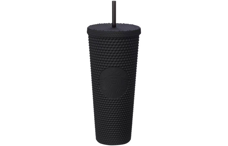 Disney Disney, starbucks, matte plastic black glass, 24 oz, 710 ml
