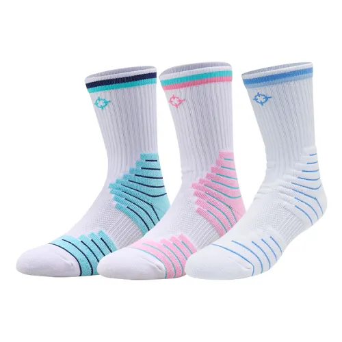 Antibacterial sports deodorant for training for gym, basketball high boots, knee socks for men and women, set, gift box, for running, classic length