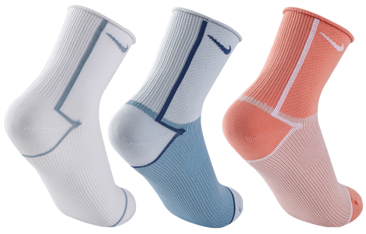 Nike Crew Socks All Unisex White Pink Blue Couple’s