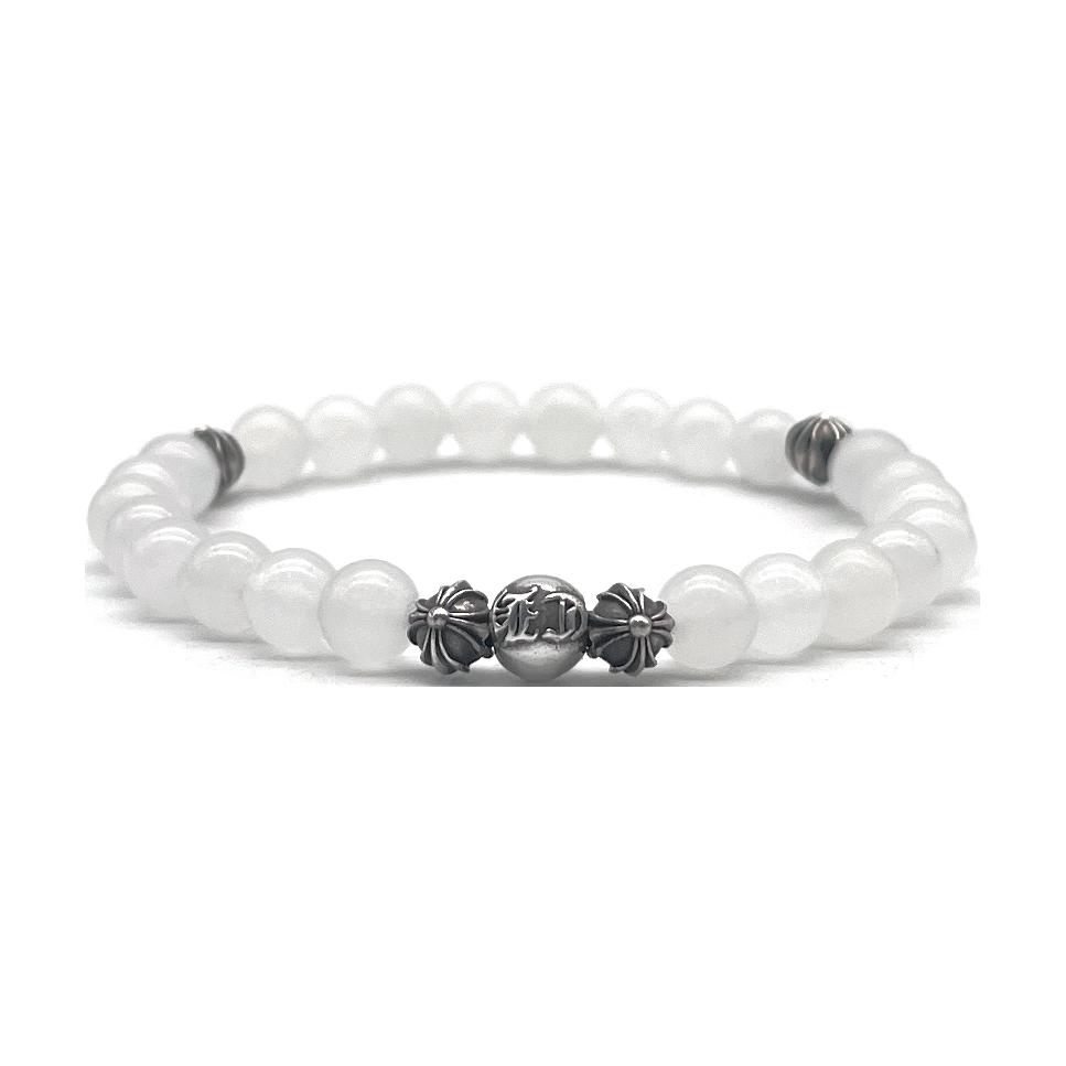 Chrome Hearts Design agate white bracelet for men and women, for beloved