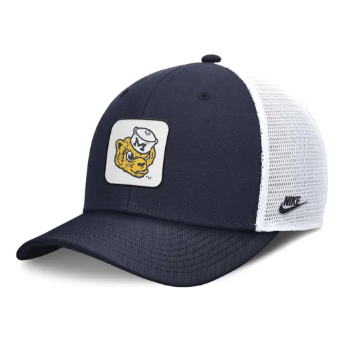 Nike Michigan Wolverines Legacy Rise Mascot Men's Nike College Trucker Adjustable Hat