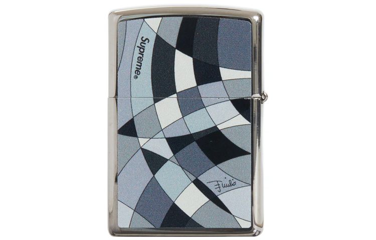 Supreme X Zippo x Emilio Pucci Трипроблемное сотрудничество стиль Ветропродажный керосин легче серый