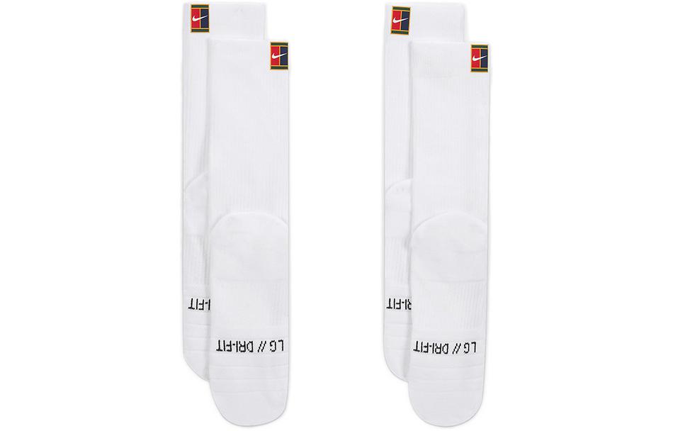 Nike Court Multiplier Cushioned Tennis Crew Socks 2 Pairs