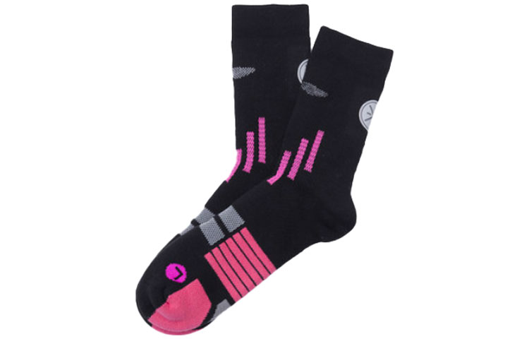 Li Ning Crew Socks Men’s 1 Pack Black Pink