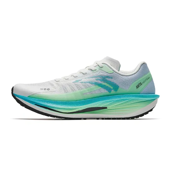 ANTA Running Collection Running Shoes Men Low-Top Papyrus White/Sky Blue