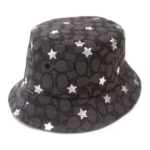 COACH Cotton Bucket Hats Women's Black