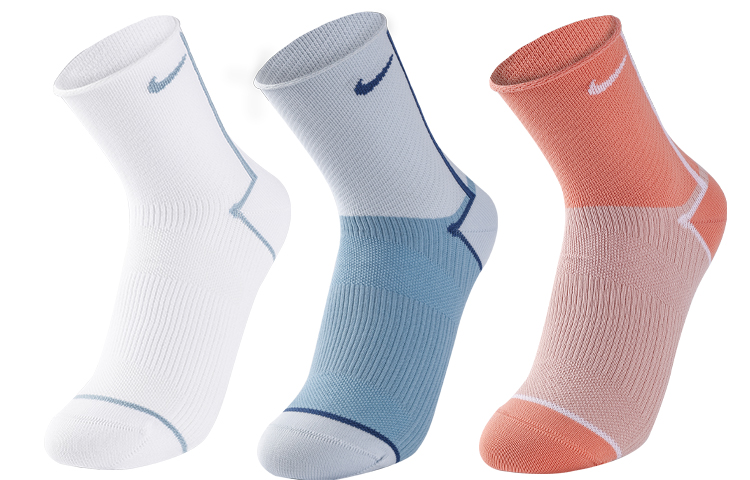 Nike Crew Socks All Unisex White Pink Blue Couple’s