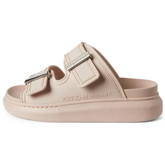Alexander McQueen Hybrid Double-Buckled Slides Women's
