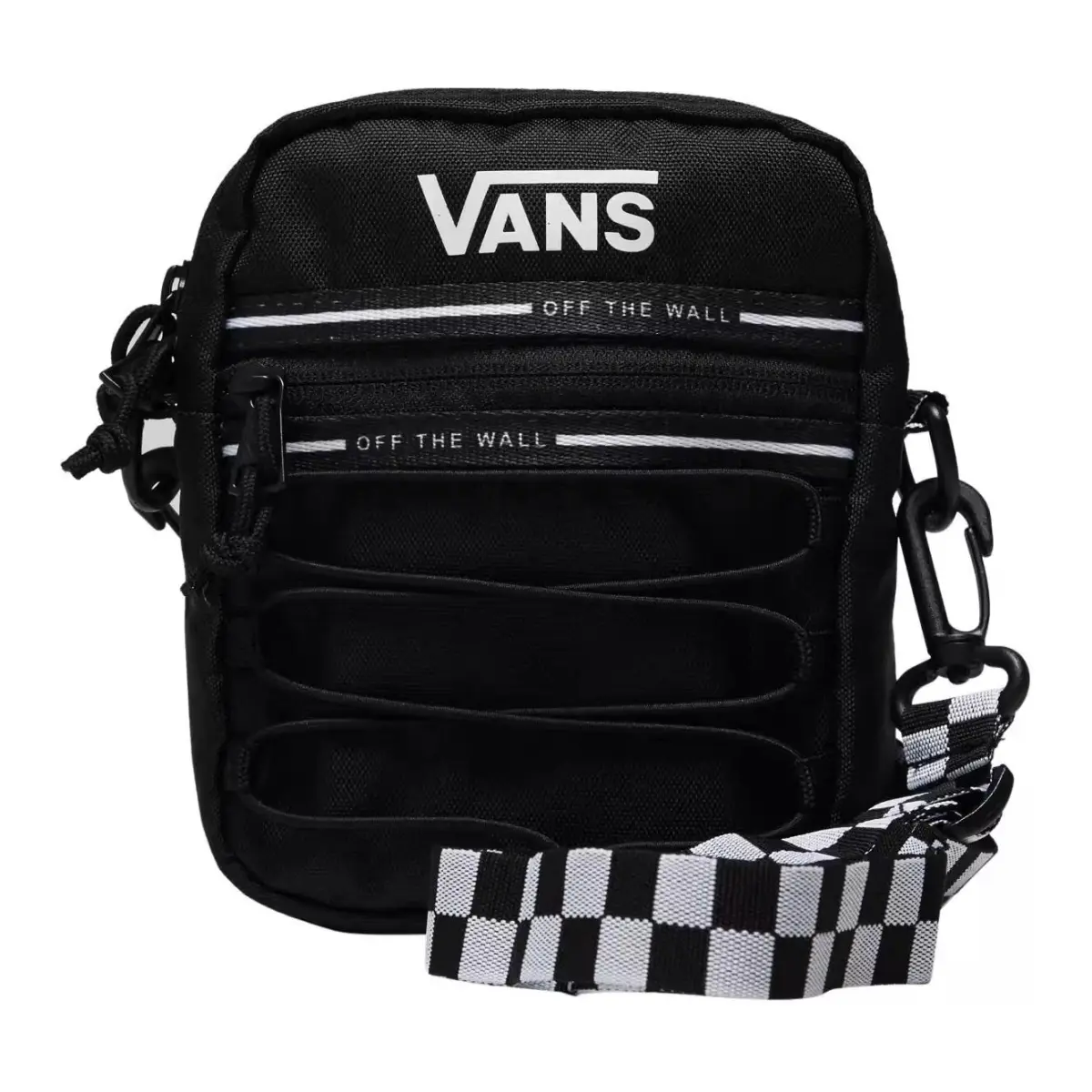 Vans Nylon With Polyester Shoulder Bag, Crossbody Bag Regular Unisex Black