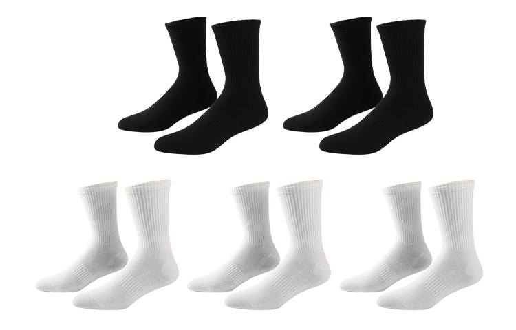 Primeet FW23 Crew Socks Unisex 5 Pack