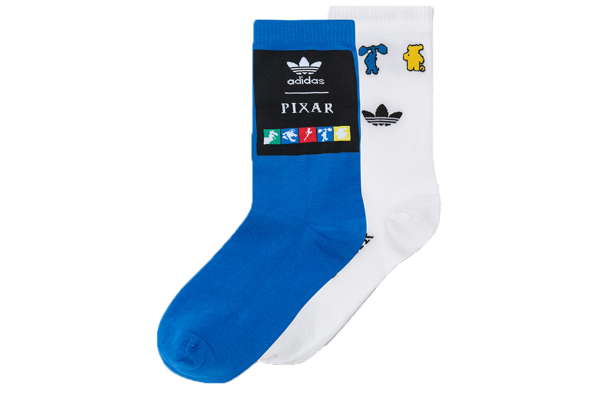 Adidas Originals Crew Socks Unisex 2 Pack Blue/White