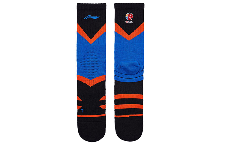 Li Ning Basketball Socks Men’s Combo Set Black Blue Orange
