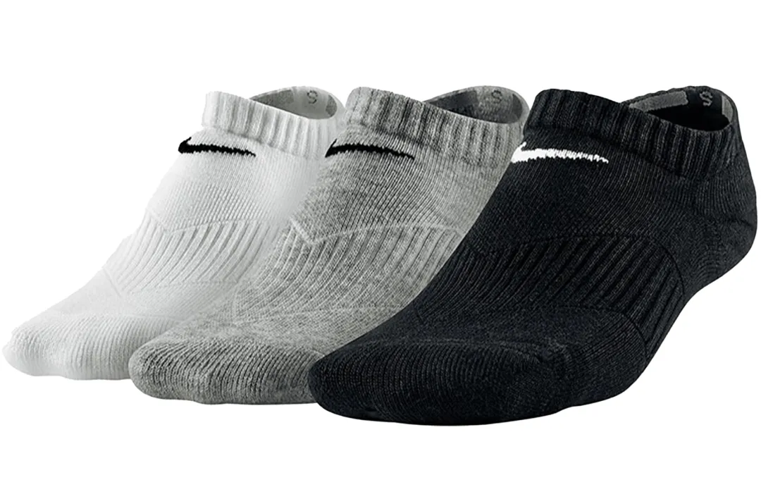 Nike Ankle Socks Unisex 3 Pack White/Gray/Black