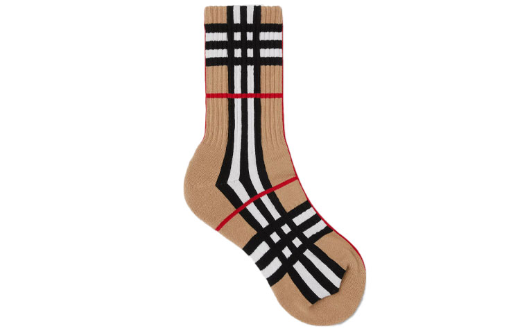 Burberry Check Intarsia Socks ‘Archive Beige’
