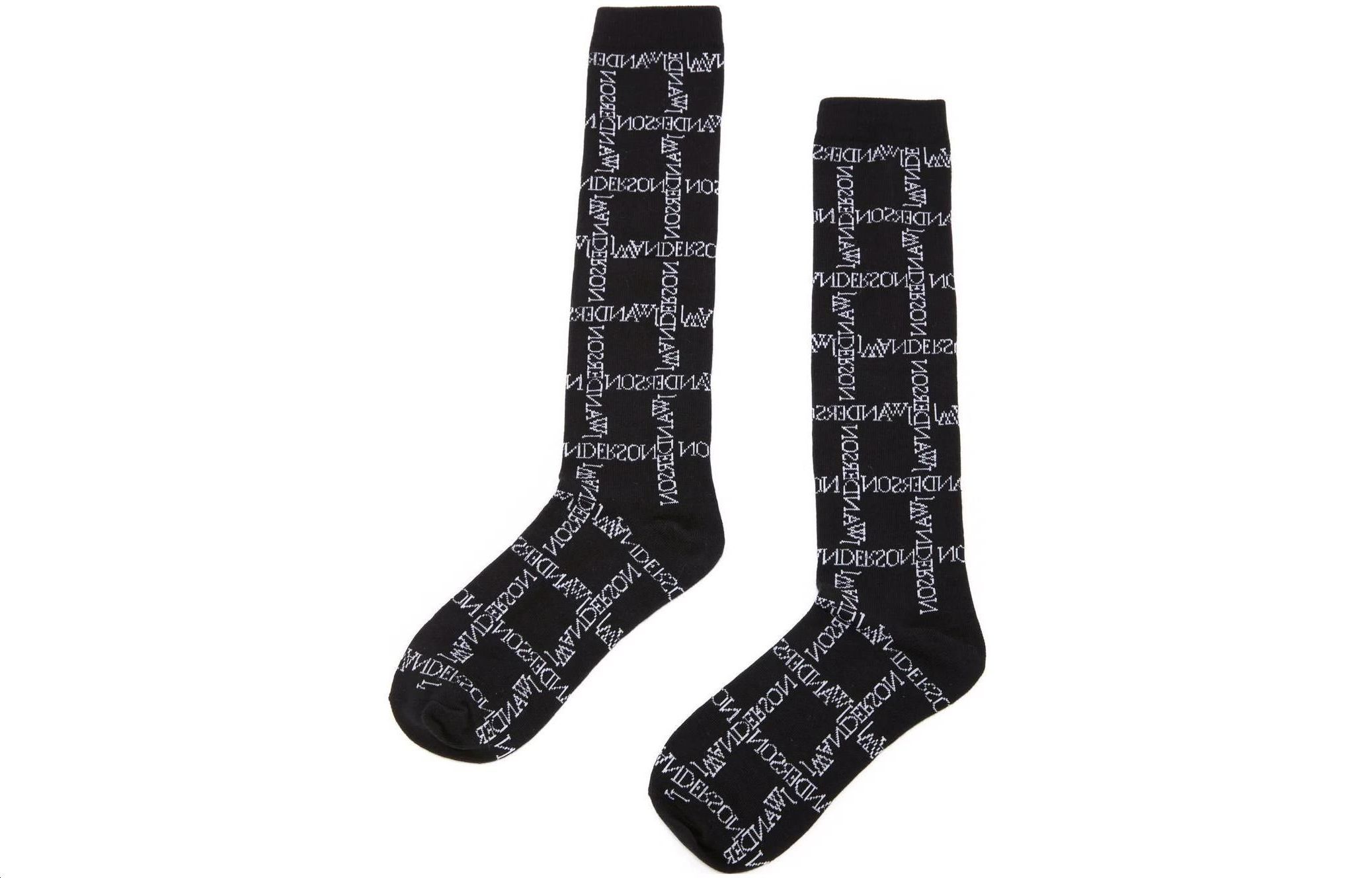 JW Anderson Logo Grid Intarsia Socks