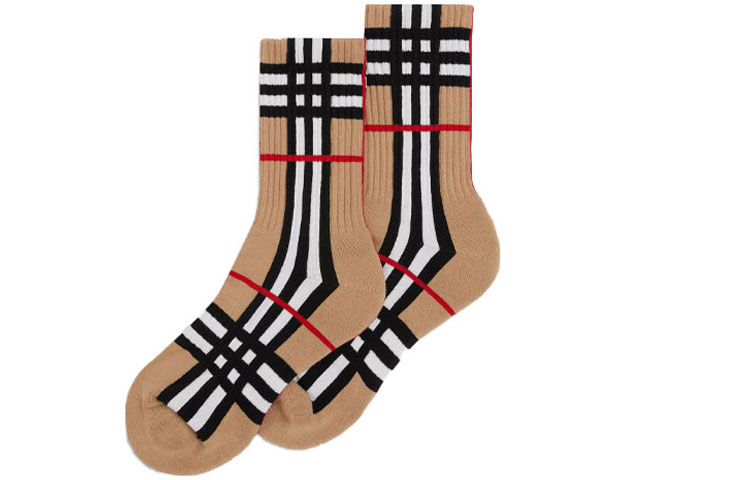 Burberry Check Intarsia Socks ‘Archive Beige’