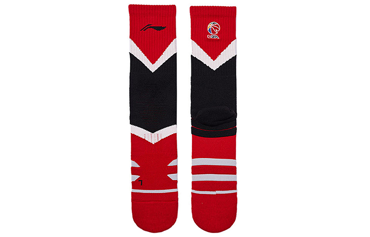 Li Ning Basketball Socks Men’s Combo Set Red Black