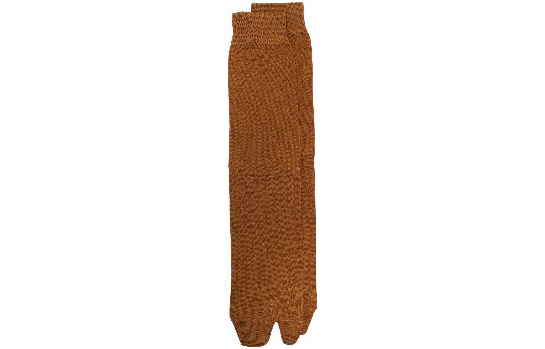 Maison Margiela Knee High Socks Men's 1 Pack Brown