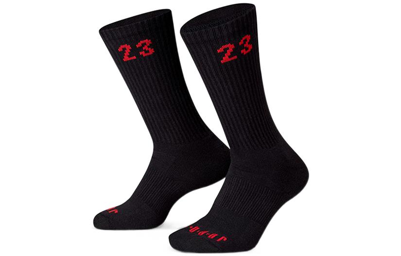 Jordan Crew Socks Unisex 3 Pack Black