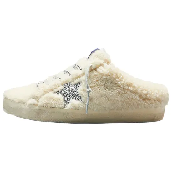 Golden Goose Super-Star Sabot Shearling Sneakers
