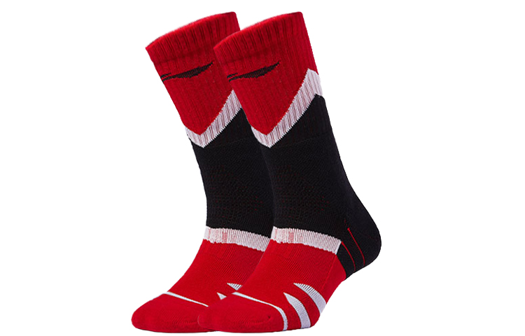 Li Ning Basketball Socks Men’s Combo Set Red Black