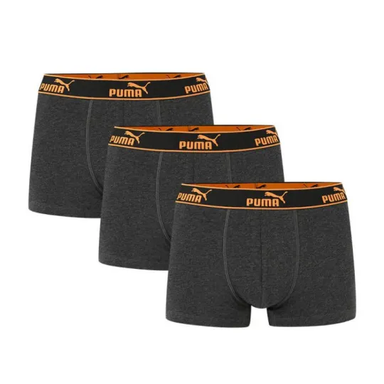 PUMA Boxer Briefs Men's 3 Pack Heather Gray