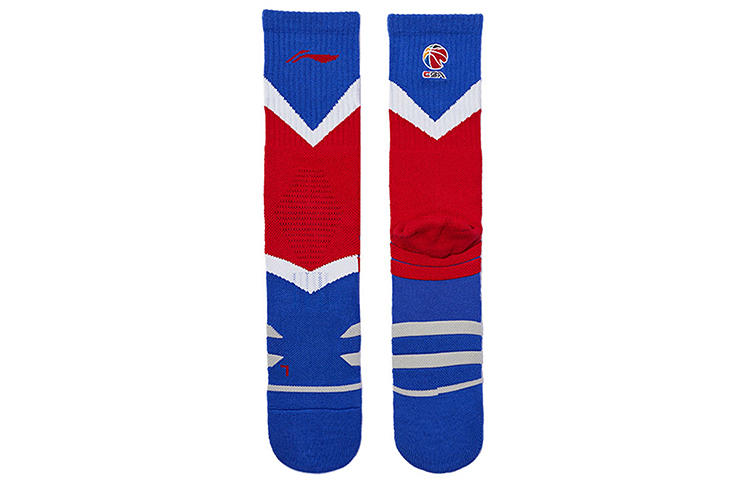 Li Ning Basketball Socks Men’s Combo Set Blue Red Multicolor