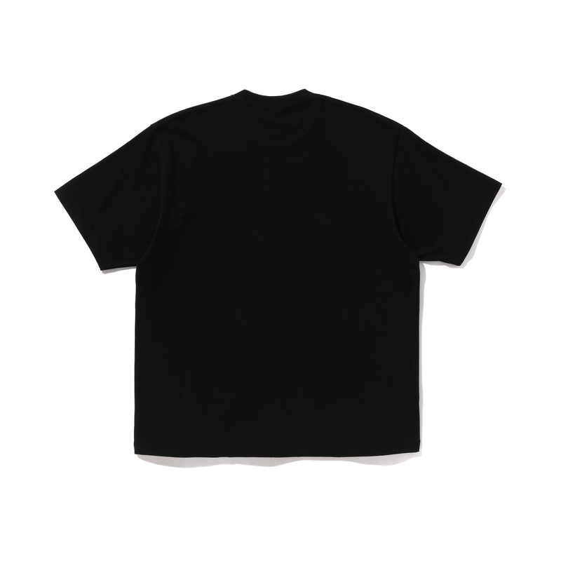 Мужская футболка A BATHING APE Crown Logo (белая с принтом) — Черный BKX — фото 4