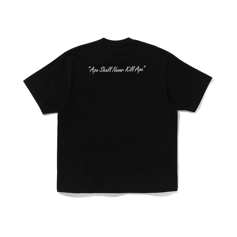 Мужская футболка A BATHING APE SS24 (черная) — фото 4