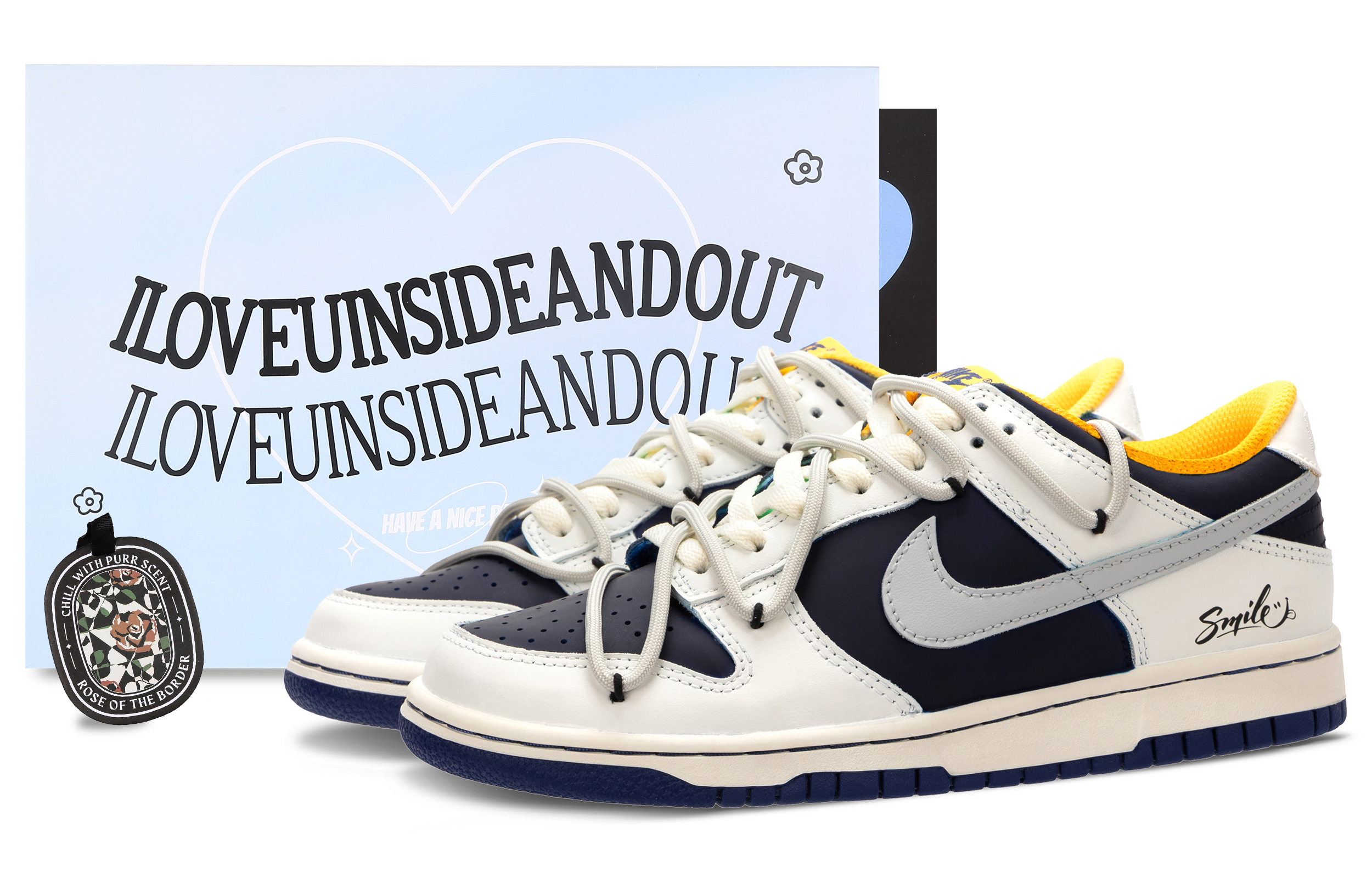 [Кроссовки по индивидуальному заказу] Nike Dunk Flight Diary TMS Dopamine Unisex Summer Outdoor West Coast для влюбленной пары нескользящие Износостойкий и легкий, с низким вырезом. панель Обувь GS синий белый