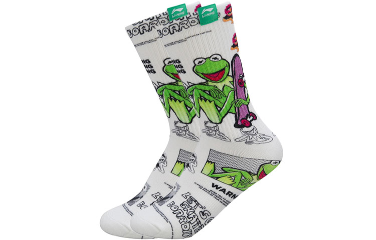 Li Ning x Disney Crew Socks Unisex 1 Pack White