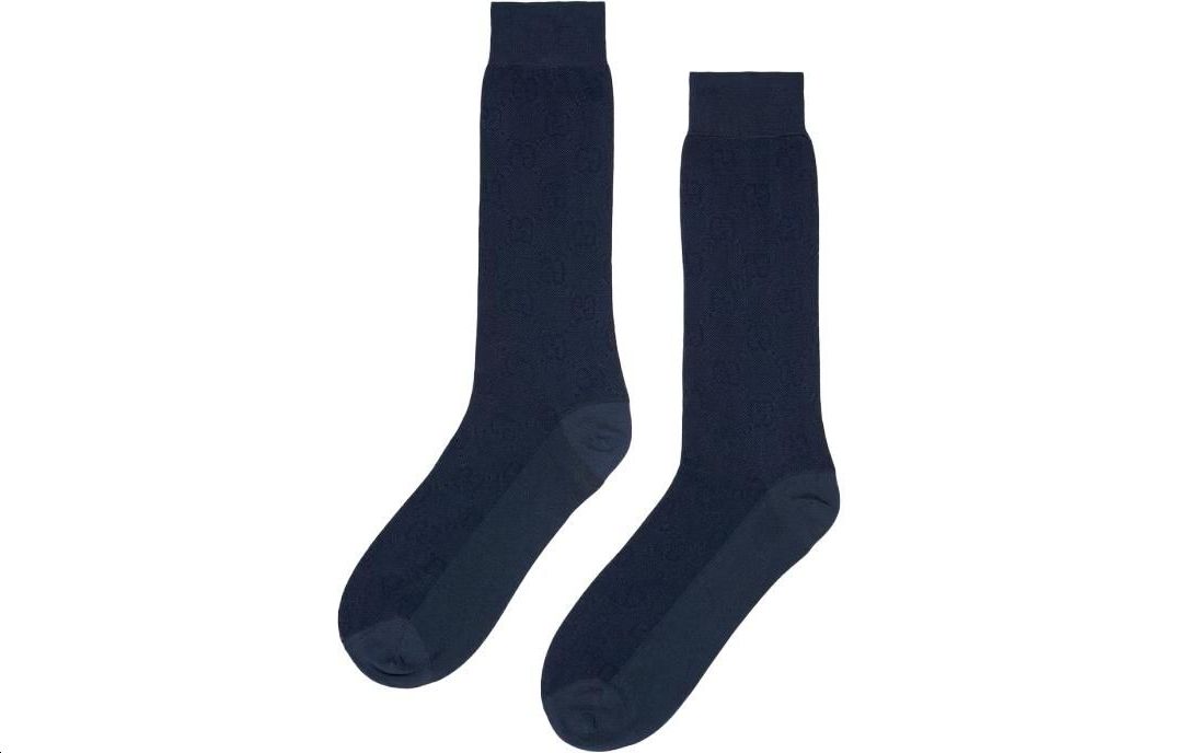 GUCCI SS23 Knee High Socks Men’s 1 Pack Dark Blue
