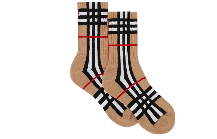 Burberry Check Intarsia Socks ‘Archive Beige’