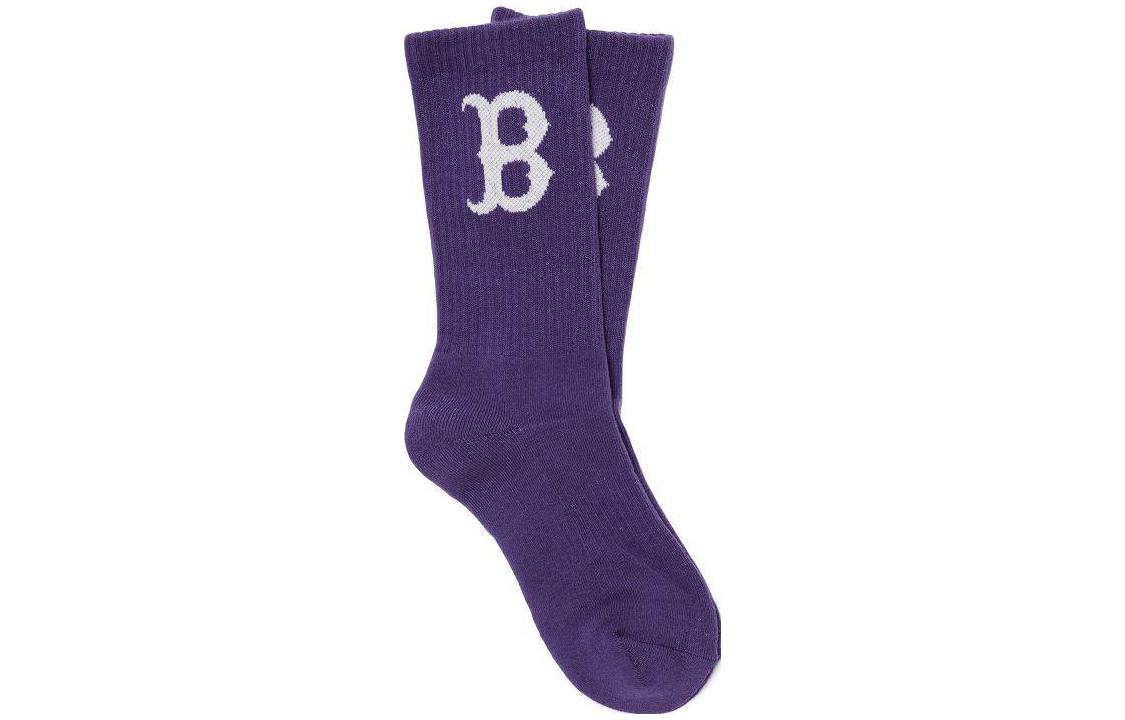 MLB Boston Red Sox Crew Socks Unisex 1 Pack Dark Purple