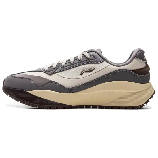 LiNing Load Capacity 2.0 Non-slip Lightweight Low-Top Casual Shoes Men's Beige Gray