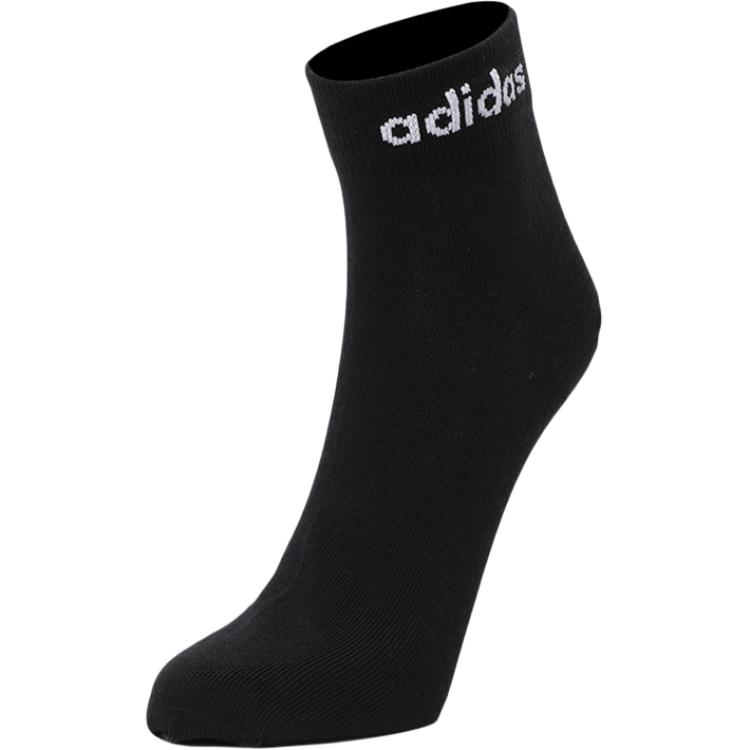 Adidas Neo Ankle Socks Unisex 3 Pack Black Couple’s