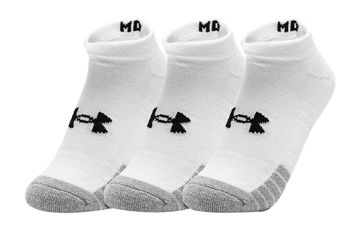 Under Armour Ankle Socks Unisex 3 Pack White Couple's