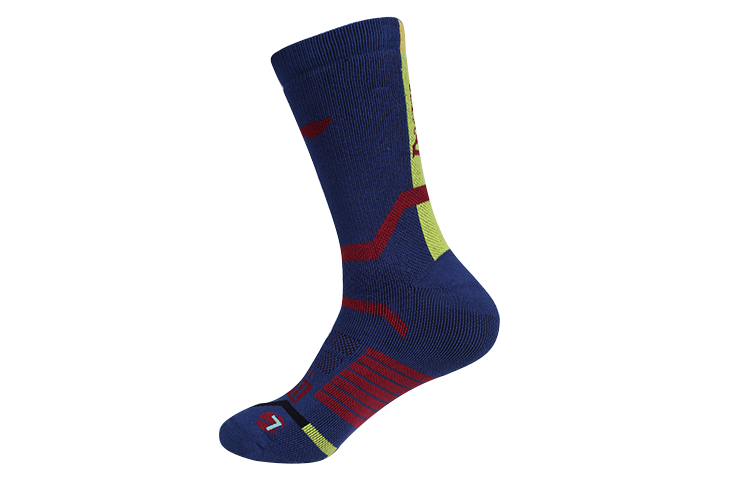 Li Ning x MANWEIQIYIBOSHI,LIANMINGKUAN Crew Socks Men’s 1 Pack Navy Blue