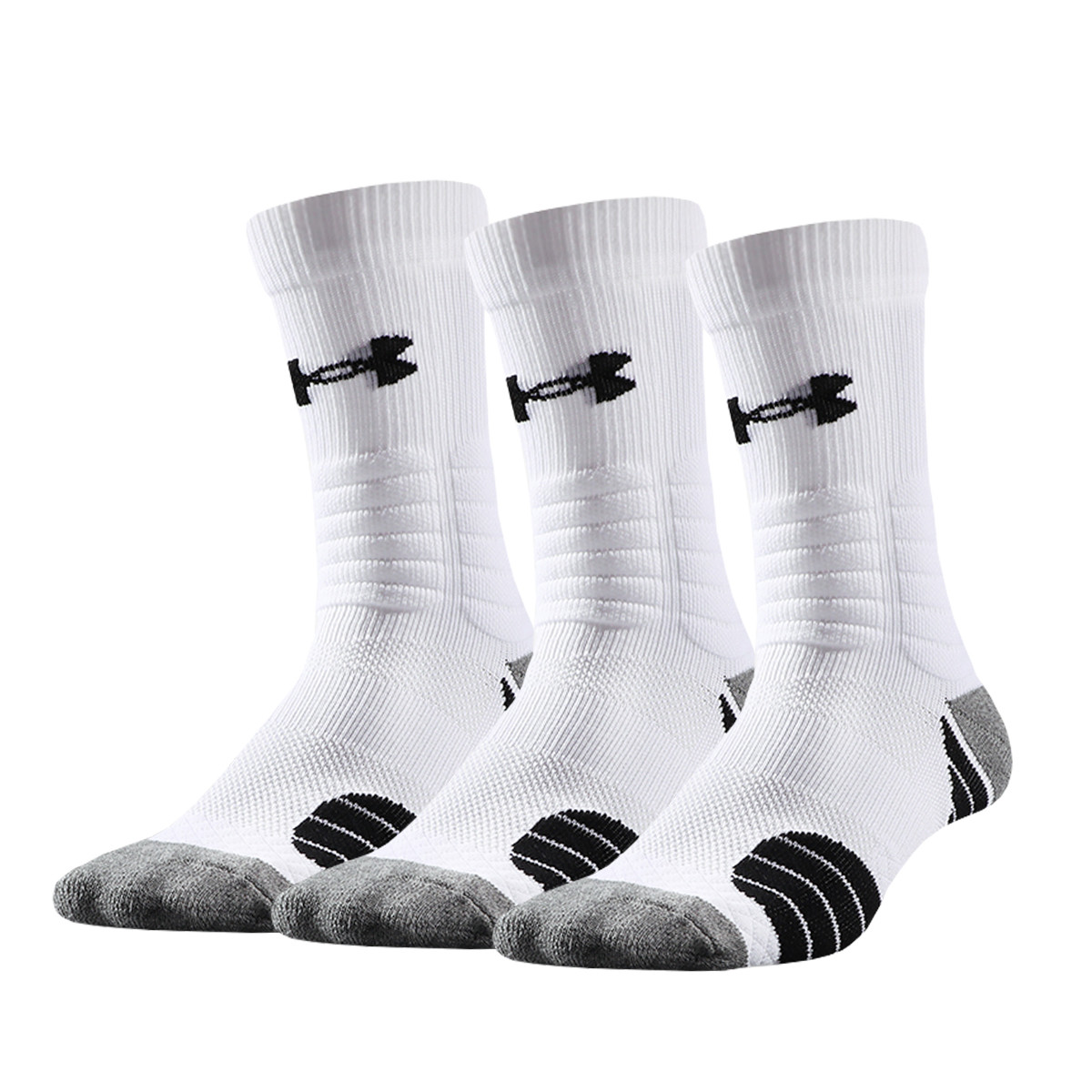 Under Armour Knee High Socks Unisex 3 Pack White