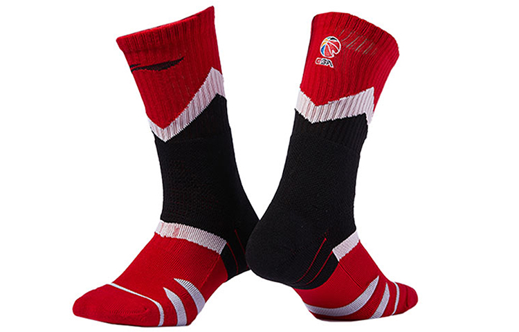 Li Ning Basketball Socks Men’s Combo Set Red Black