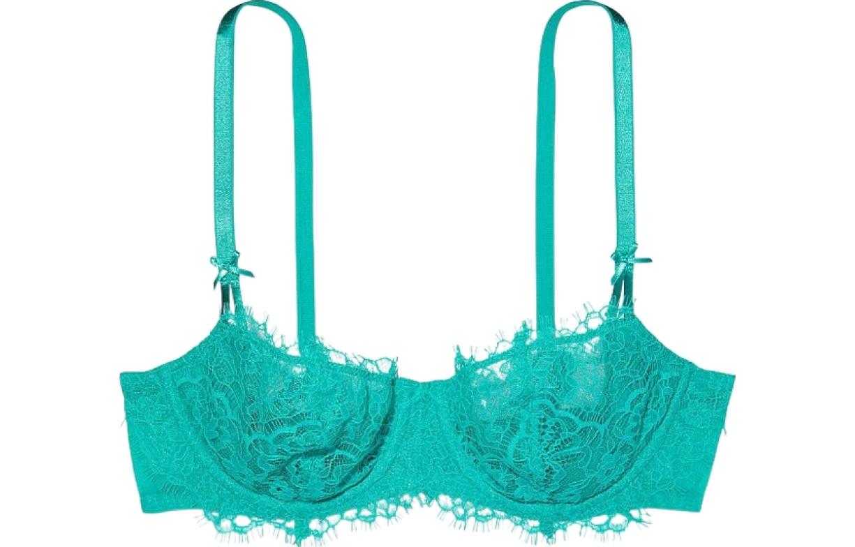 Женский бюстгальтер Victoria's Secret Lace Bra (черный)