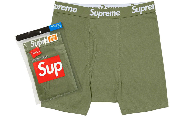Шорты Supreme Мужские шорты Supreme × x hanes SS22 2 (зеленый)