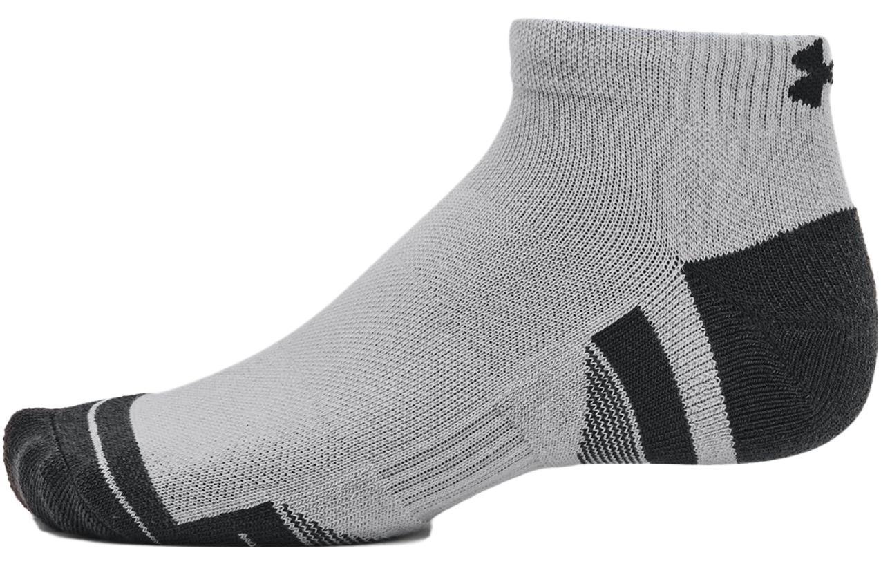 Under Armour Performance Tech Low Cut Ankle Socks Unisex 3 Pack White+Black+Gray