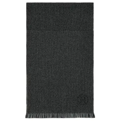 HERMES Cashmere Knit Scarves Men's Black