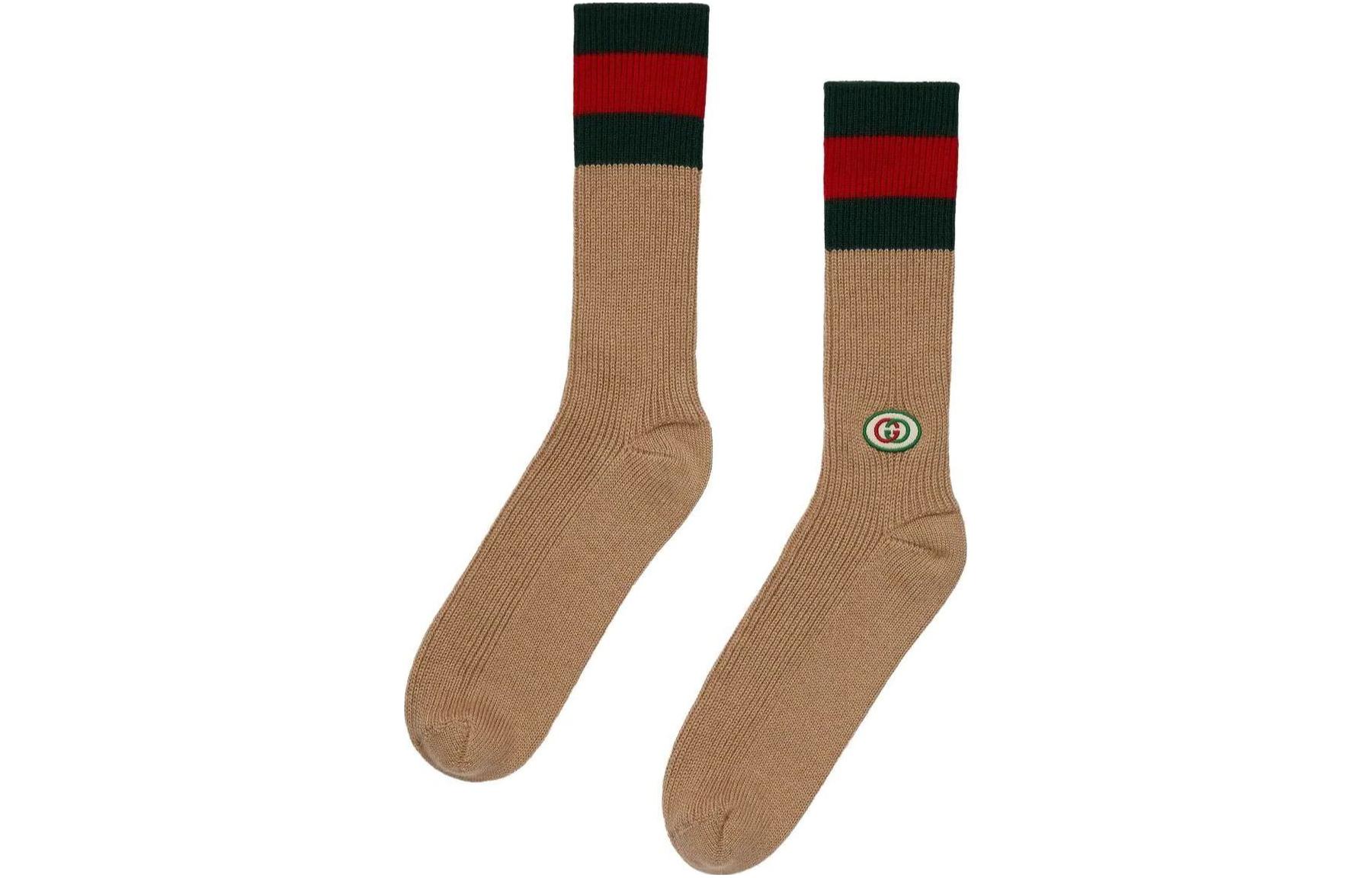 GUCCI Knee High Socks Men’s Umber